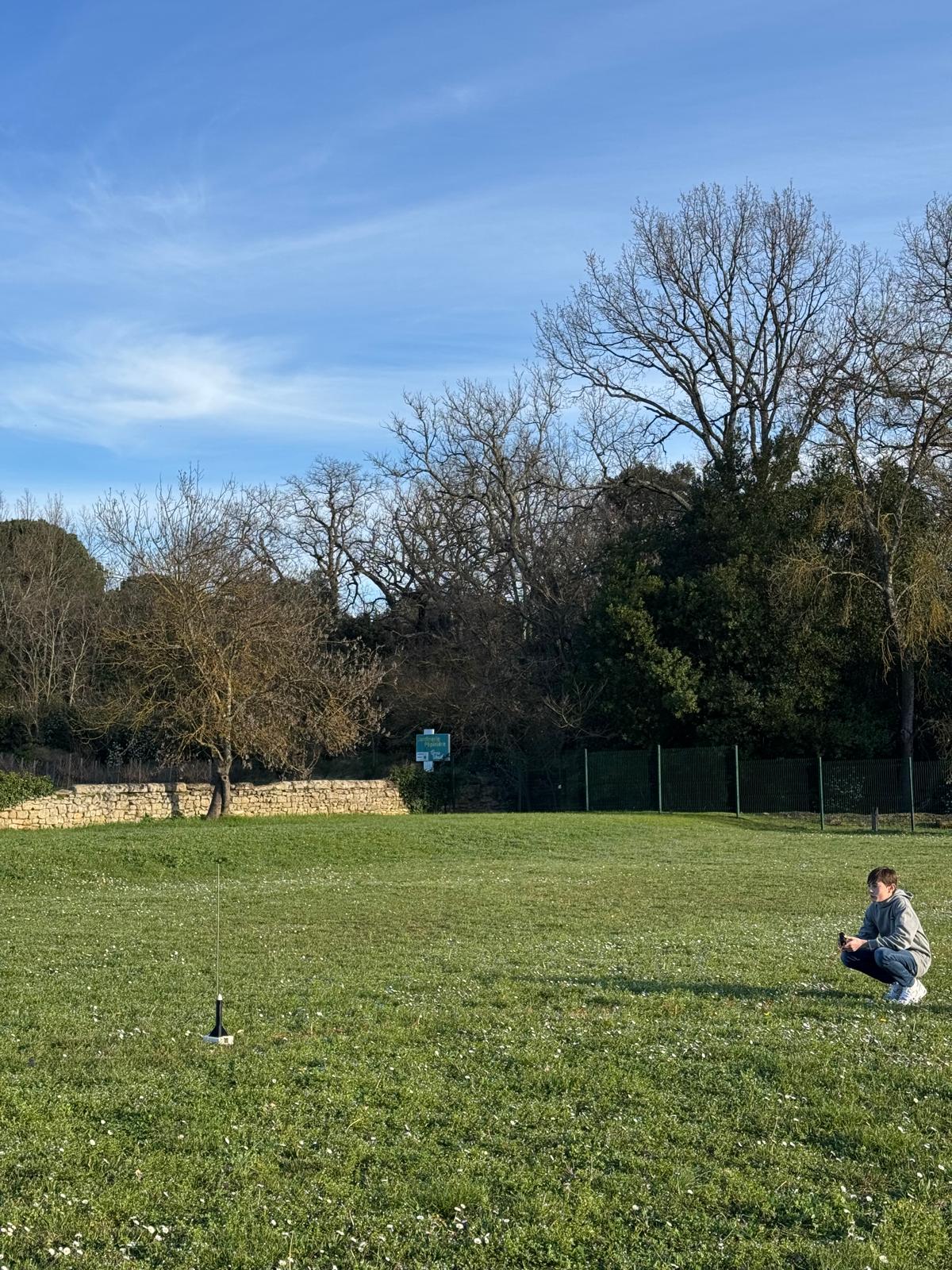 Lancement de la fusée